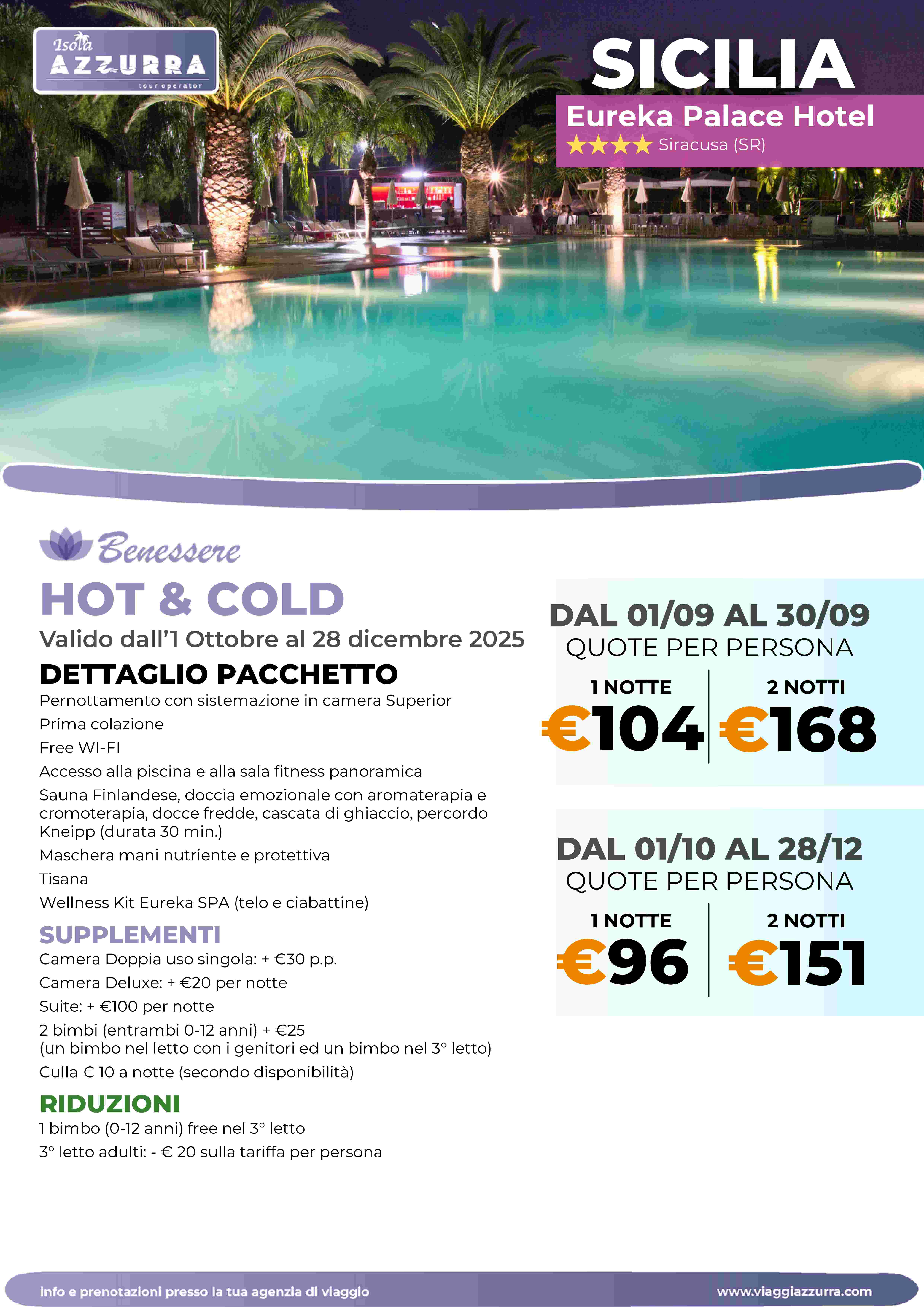 Hot & Cold - Eureka palace hotel