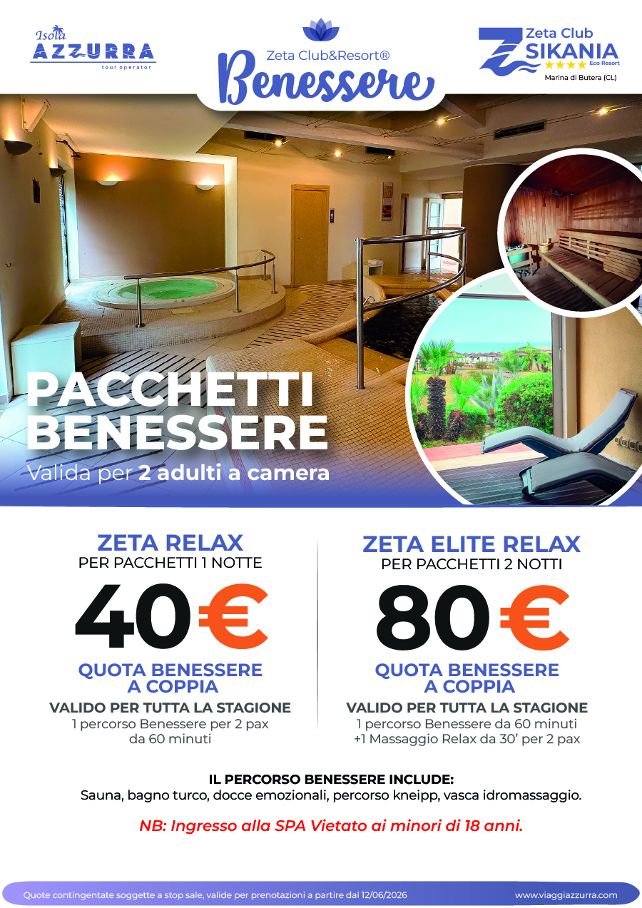 SUPPLEMENTO BENESSERE ZETA CLUB SIKANIA