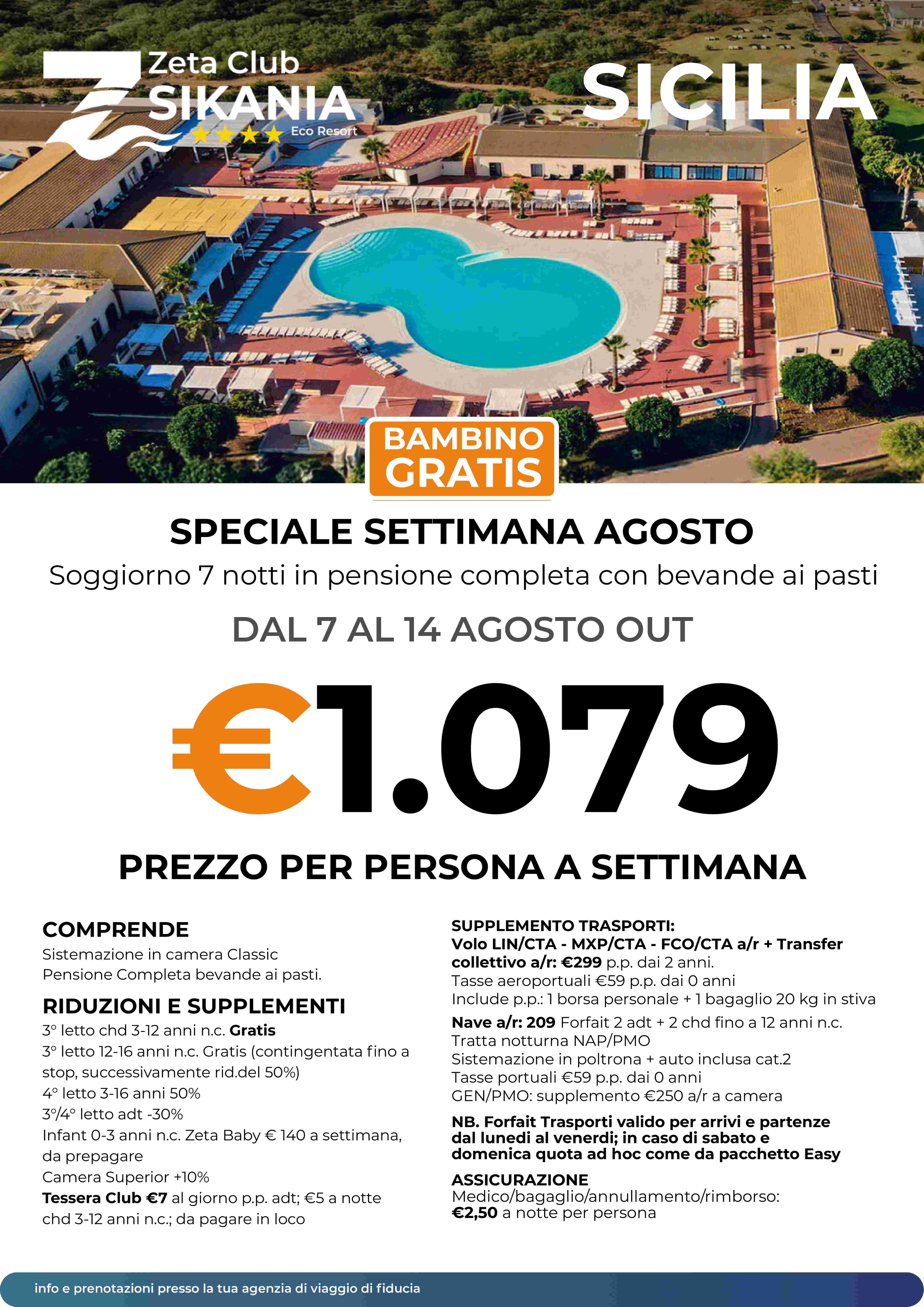 settimane di agosto sikania