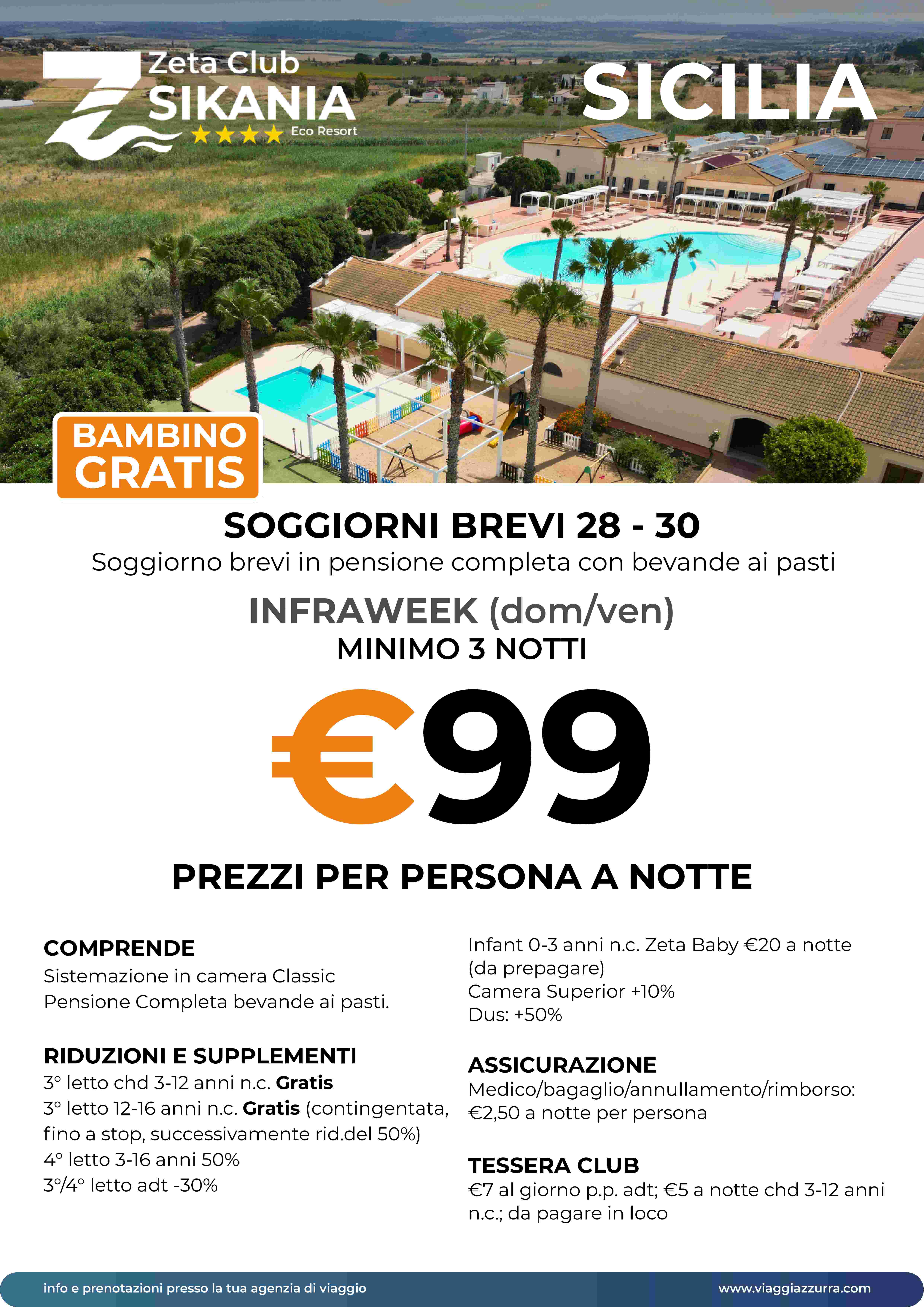 speciale soggiorni brevi 28/30 giugno - sikania