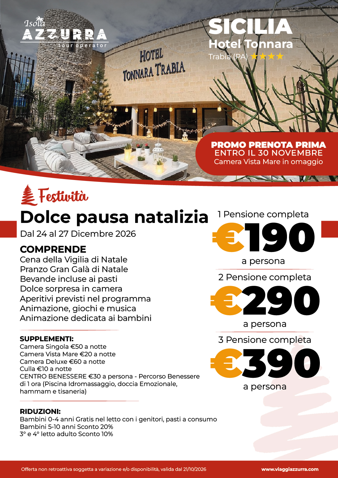Hotel Tonnara - Dolce Pausa Natalizia