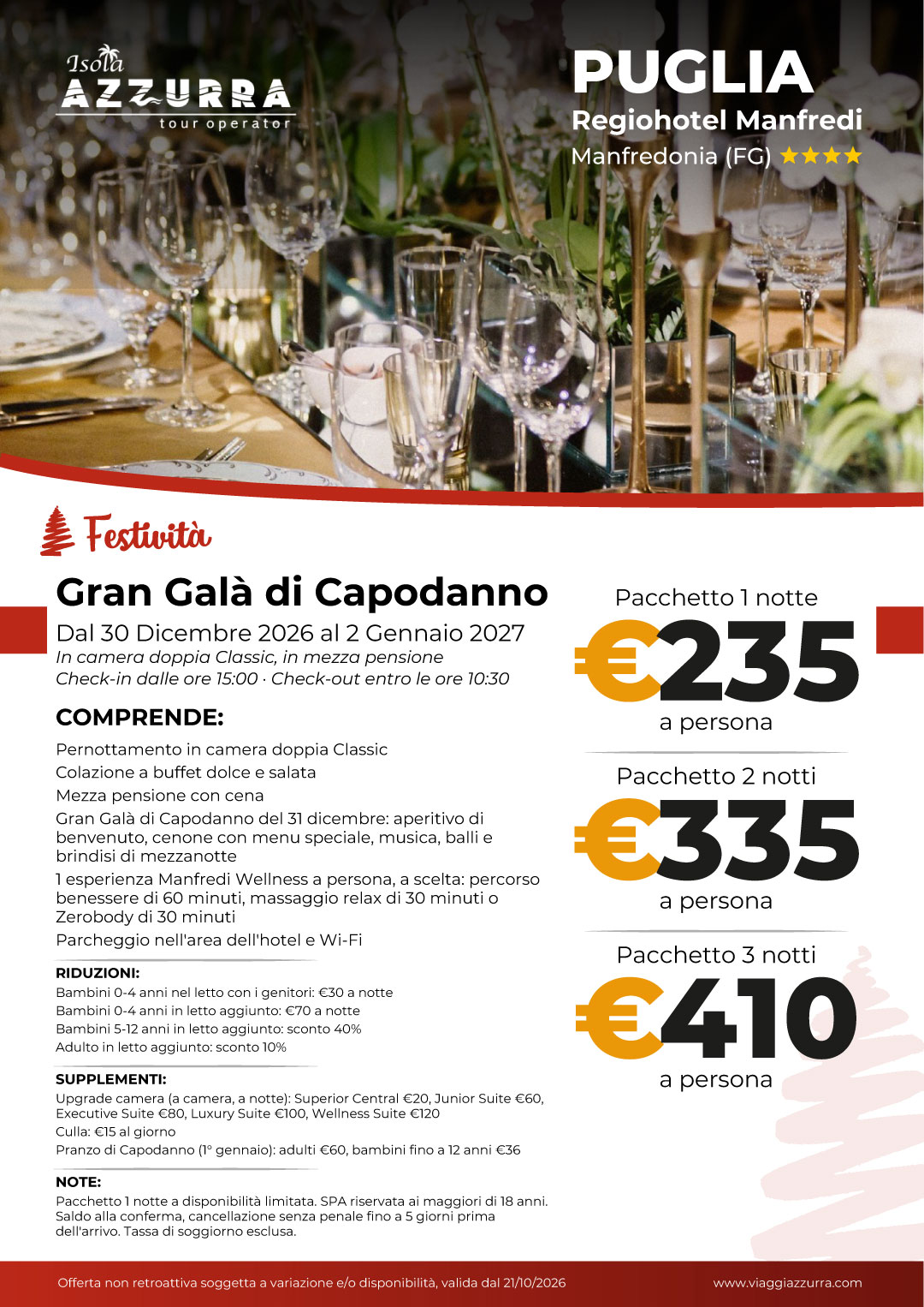 regiohotel manfredi - capodanno