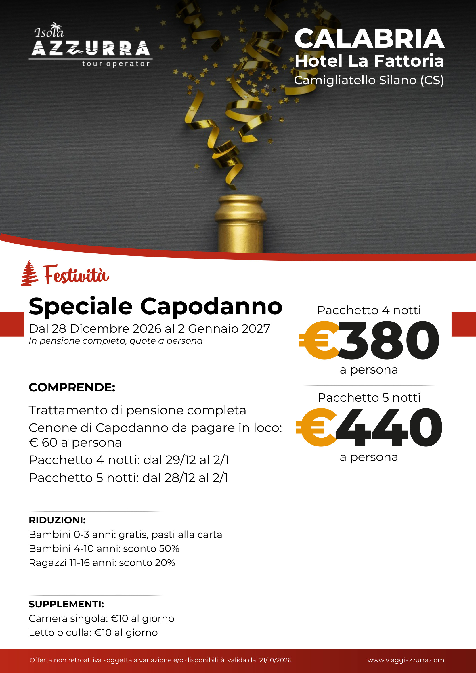 hotel la fattoria - capodanno