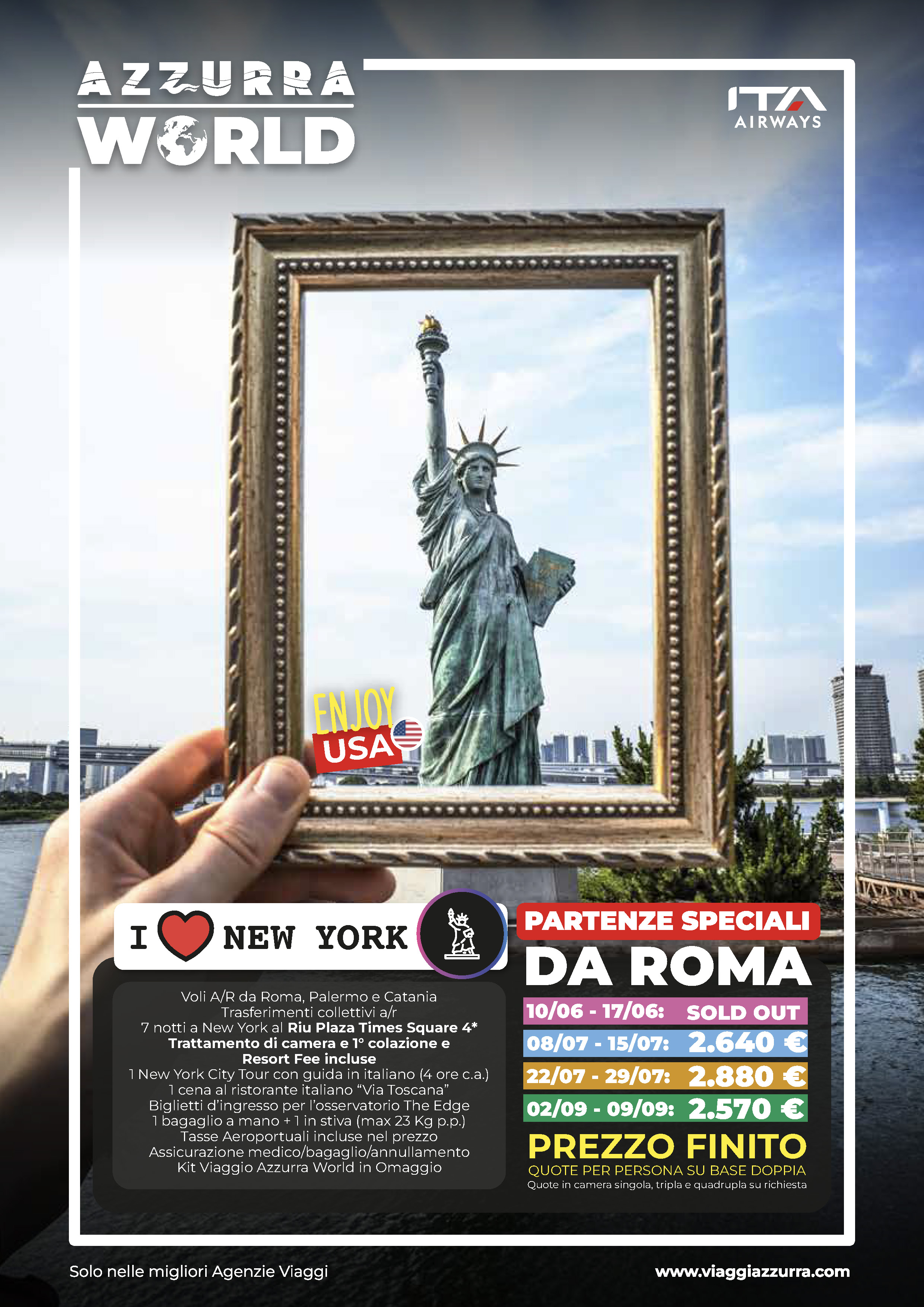 i Love New York - da Roma (Partenze Speciali)