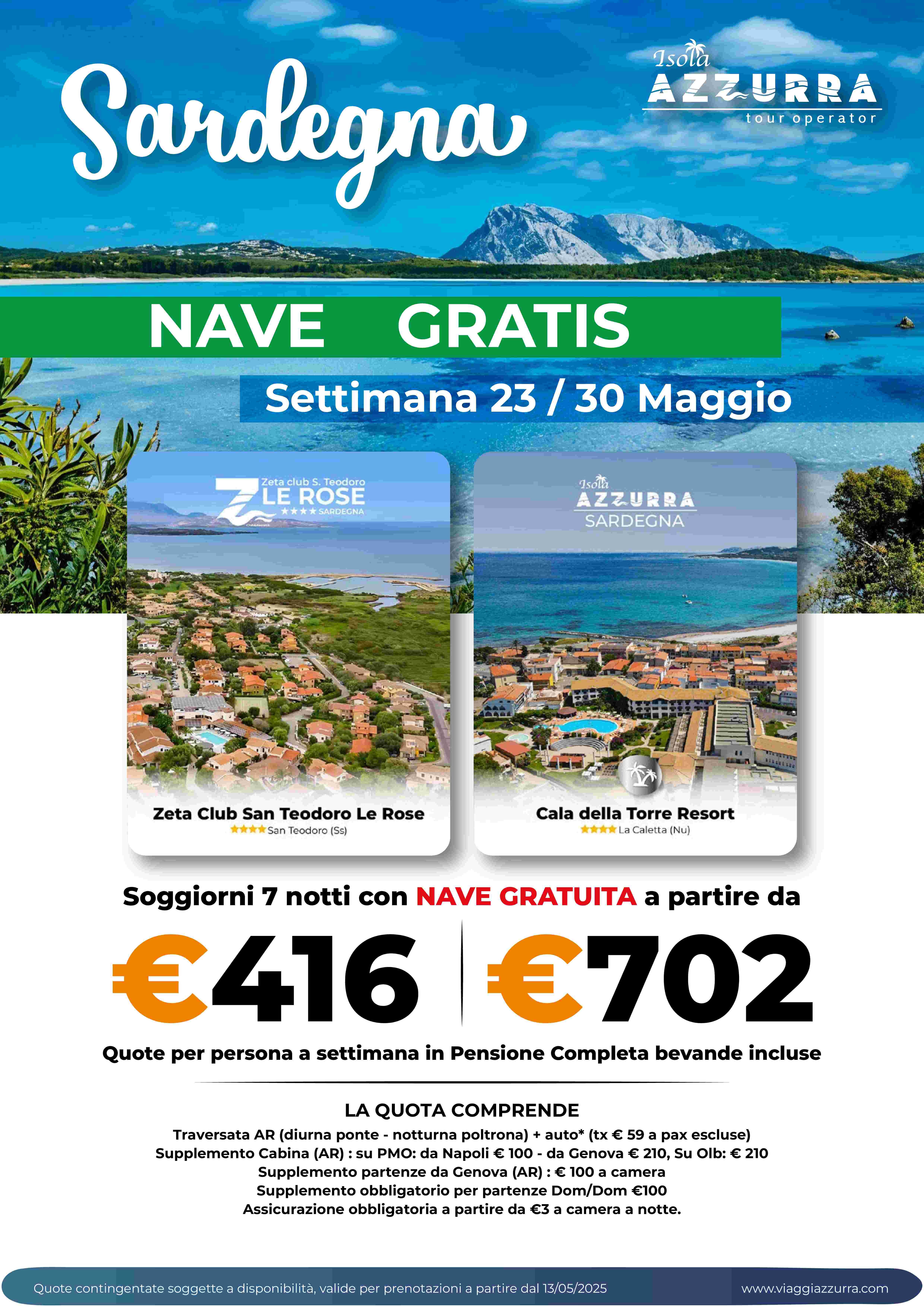 Sardegna Nave Gratis