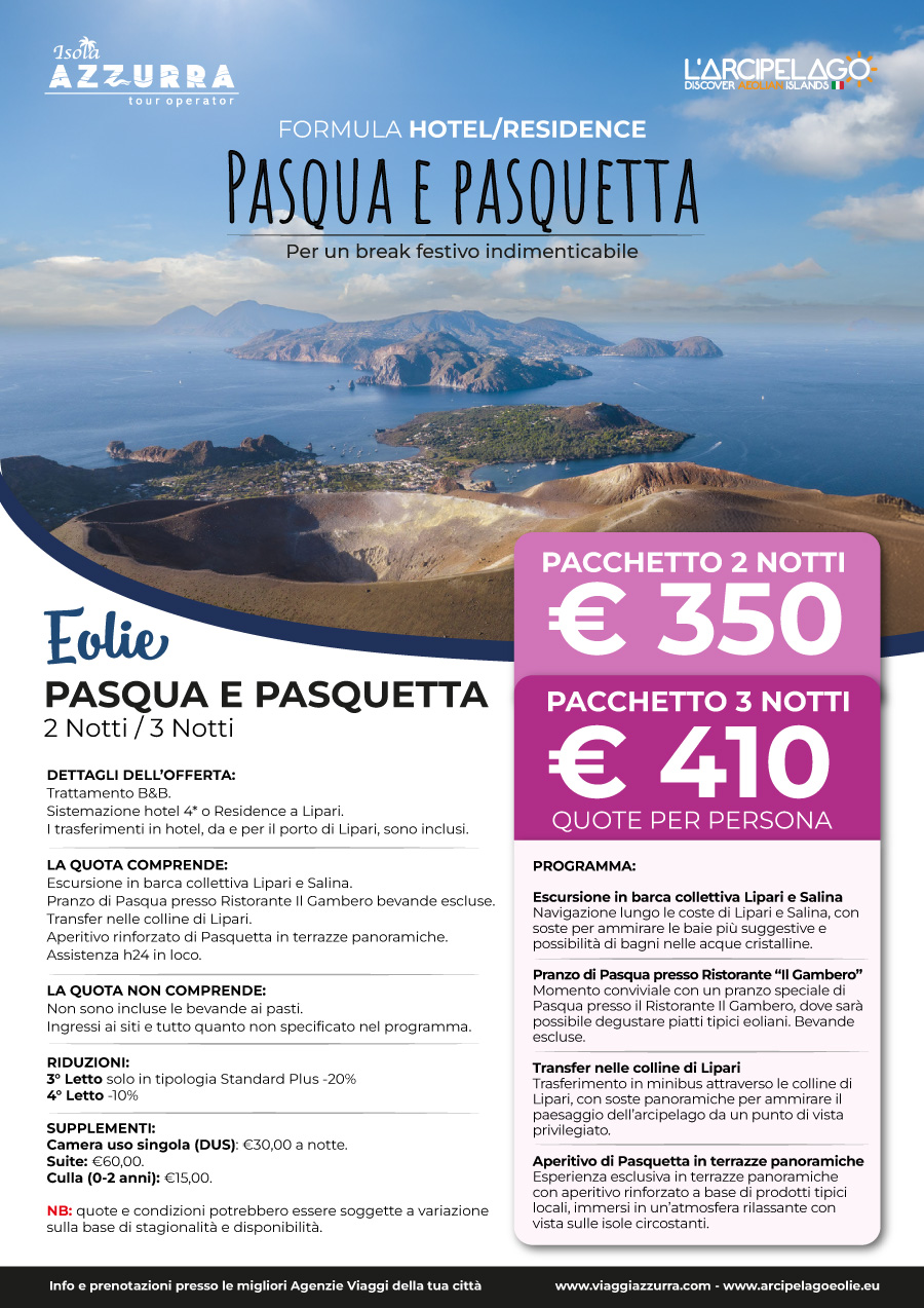 Pasqua e Pasquetta Eolie - Formula Hotel-Residence