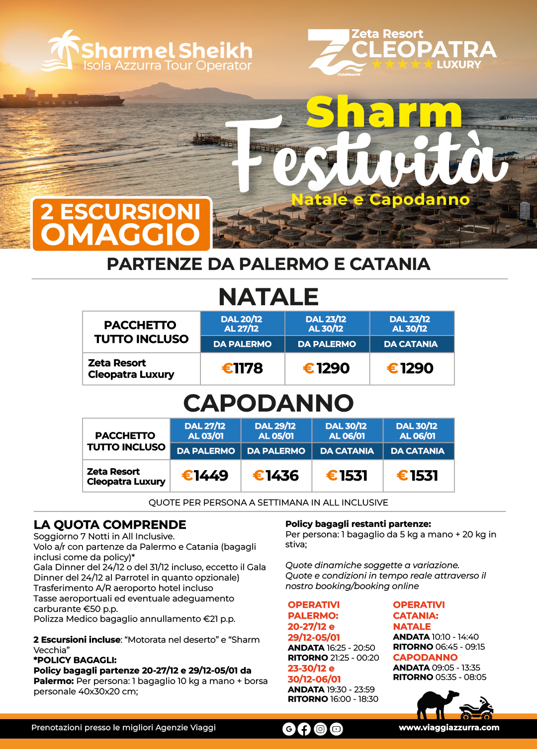 SHARM FESTIVITA | NATALE E CAPODANNO - Zeta Resort Cleopatra Luxury