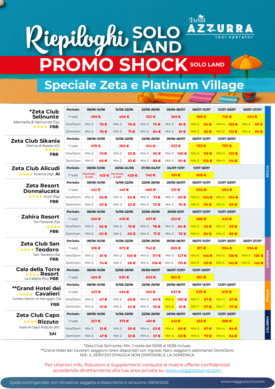 PROMO SHOCK SOLO LAND