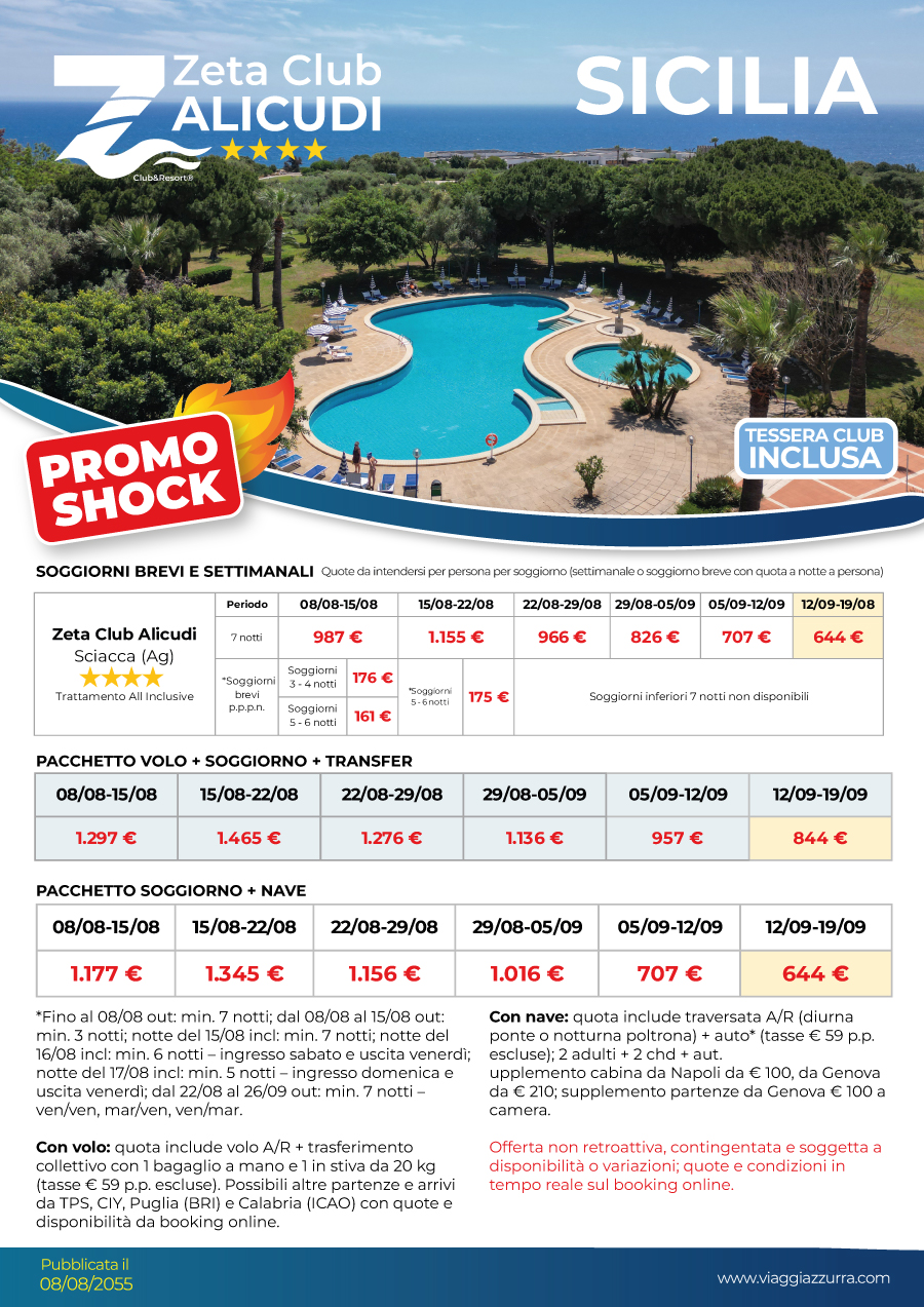 PROMO SHOCK ALICUDI