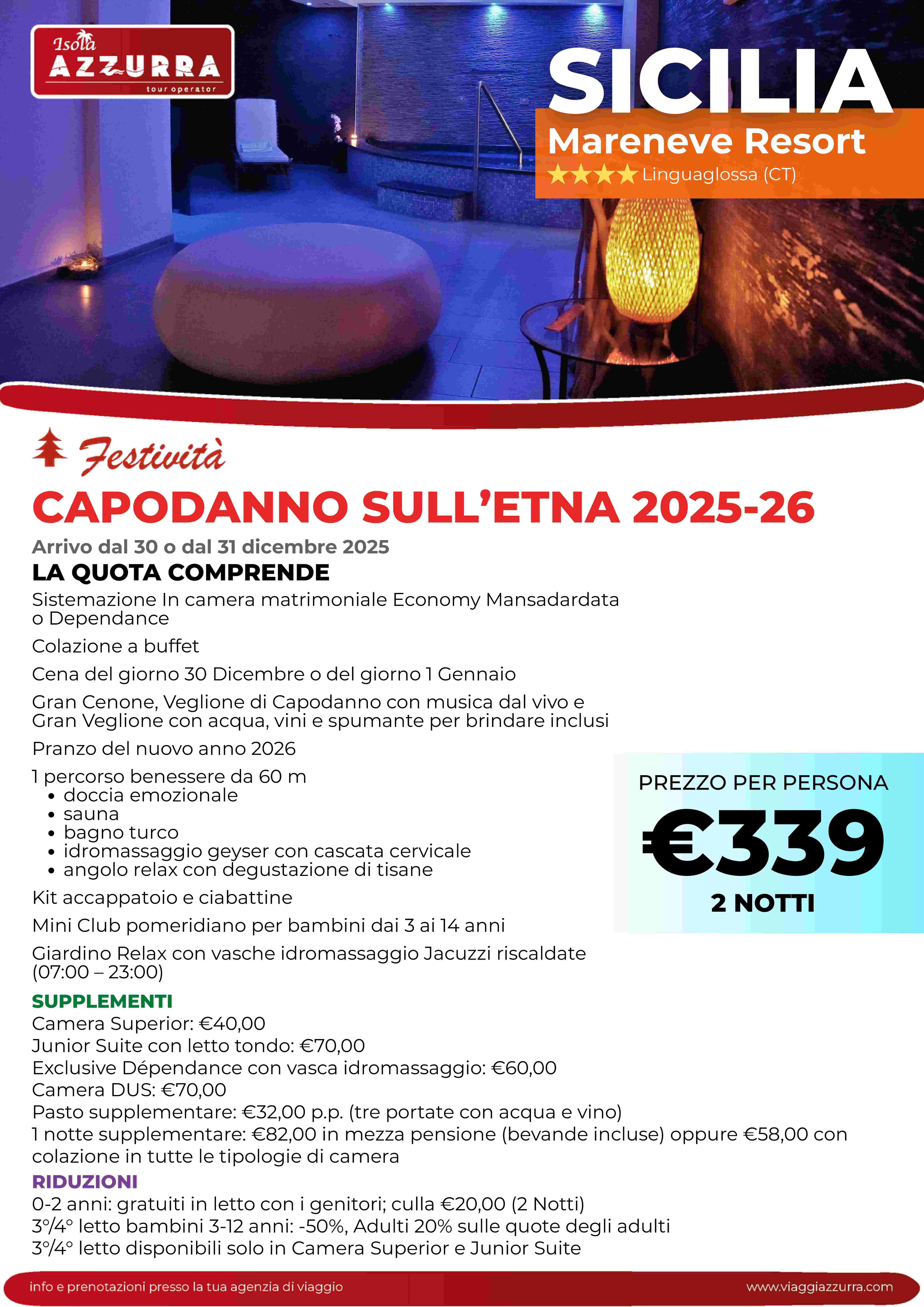 mareneve resort - capodanno