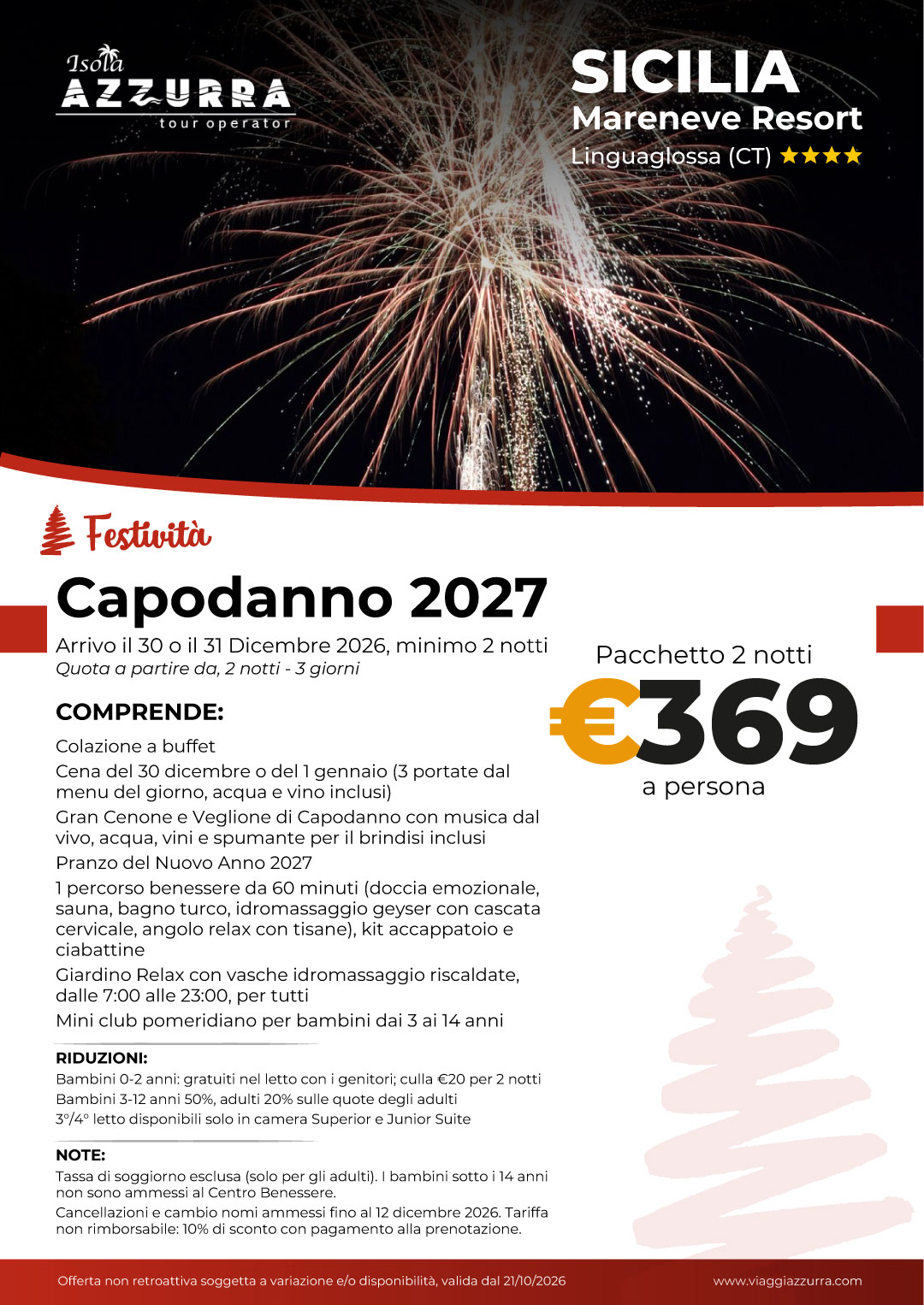 mareneve resort - capodanno